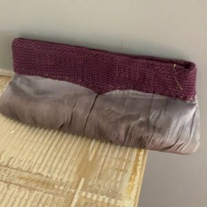 Free people crochet and silk‎ blend clutch. NWOT. Retail 78